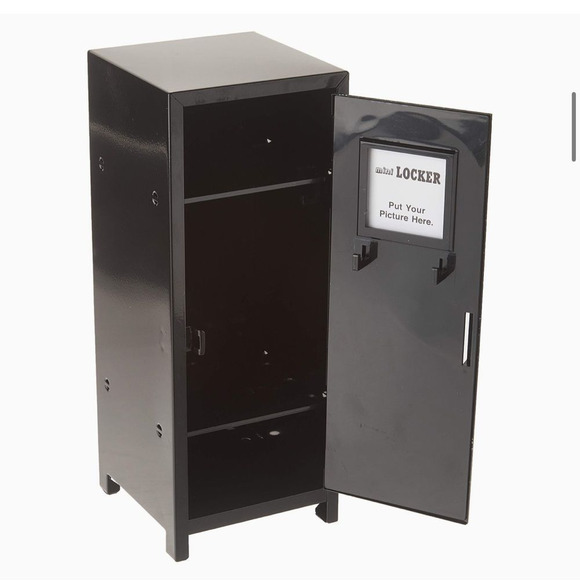 NWT Wool + Pepper Co. Mini Metal Locker - Black - Picture 2 of 4